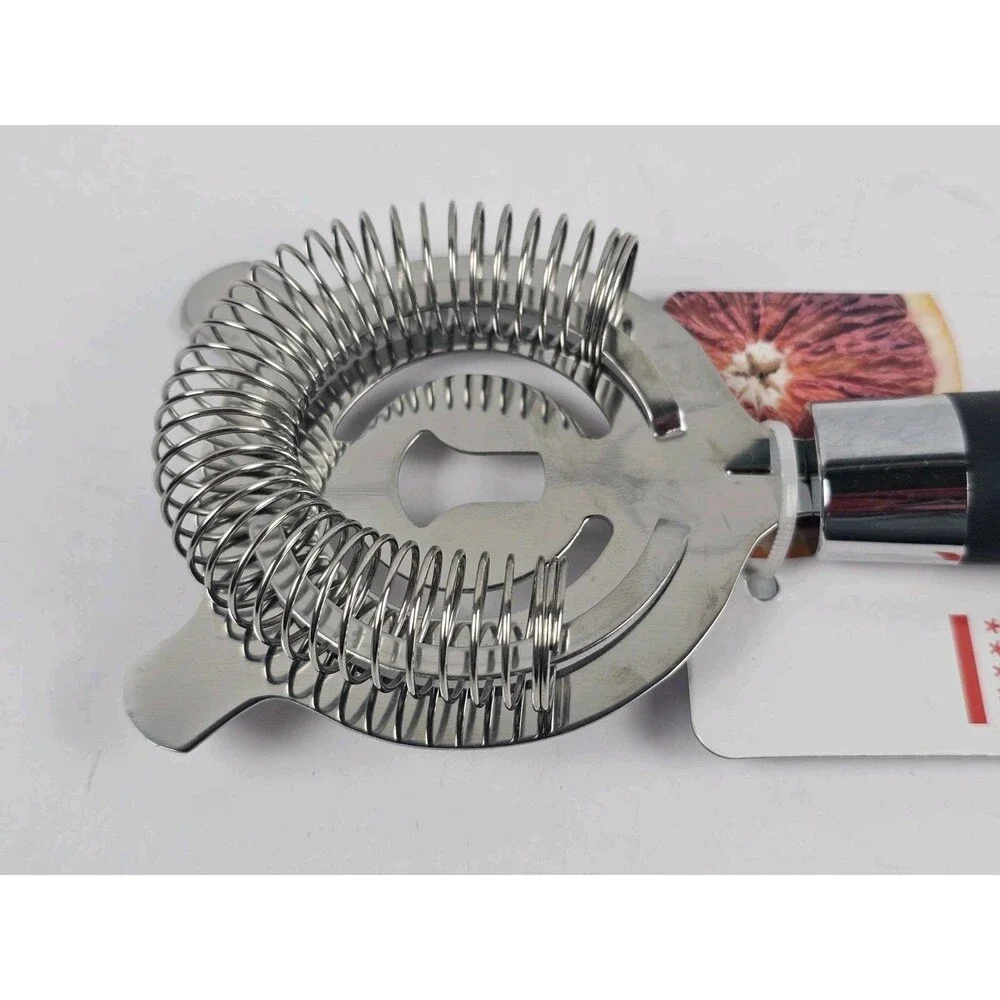 Ginsu Kiso Cocktail Strainer Stainless Steel Easy Grip Dishwasher Safe New